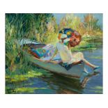 Edward Alfred Cucuel, 1875 San Francisco "" 1954 Pasadena QUIET WATERS Öl auf Leinwand. 50,8 x 61