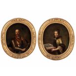 Polnischer Hofmaler des 18. Jahrhunderts Gemäldepaar BILDNIS DES GRAFEN JAN KLEMENS VON BRANICKI (