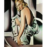 Künstler des 20. Jahrhunderts nach Tamara Lempicka DAMENPORTRAIT Acryl auf Leinwand. Ca. 108 x 88