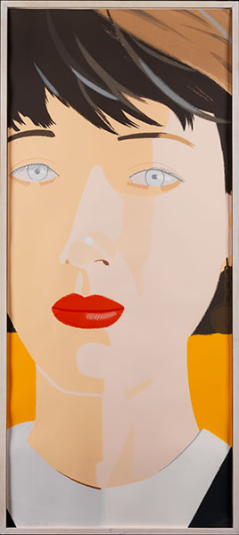 Alex Katz, geb. 1927 New York SAMANTHA, 1987 Screenprint. 168,1 x 72,7 cm. Links unten signiert