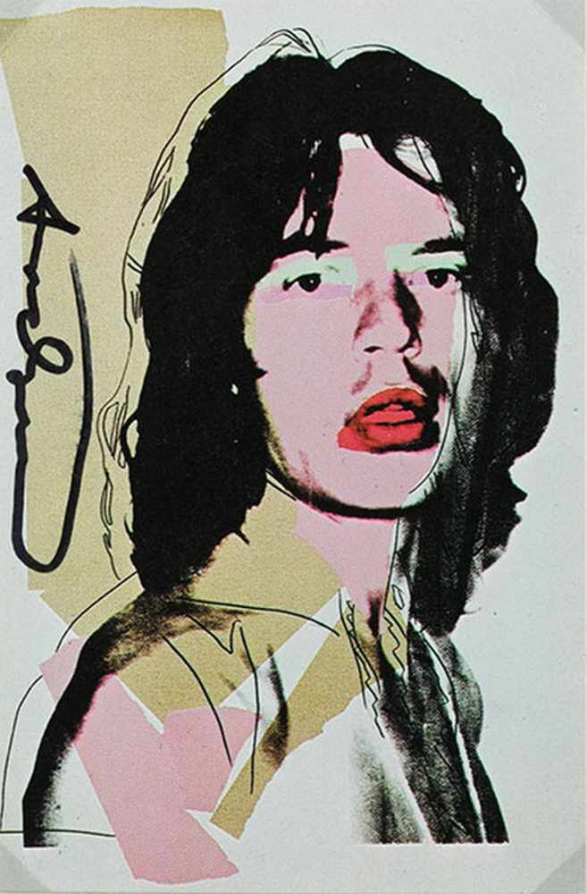 Andy Warhol, 1928 Pittsburgh "" 1987 New York MICK JAGGER Offset-Lithografie in Farbe. 15,4 x 10,2 - Image 3 of 3