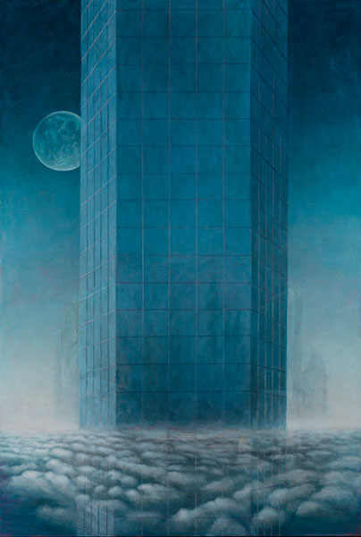 Aleksij Kobal, geb. 1962 Koper, Slowenien NOCTURNO, 2913 Öl auf Leinwand. 201,5 x 135 cm. Verso