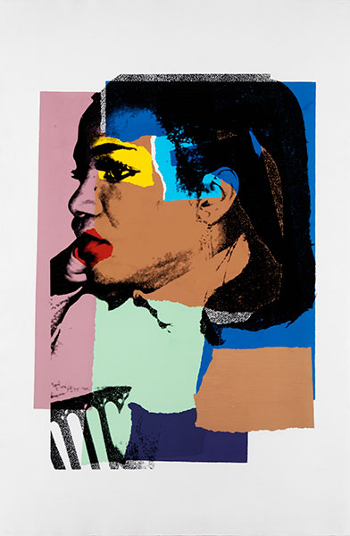 Andy Warhol, 1928 Pittsburgh "" 1987 New York LADIES AND GENTLEMAN Farbsiebdruck. 110,5 x 72,3 cm.