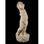 Putto als Brunnenfigur Höhe: 85 cm. Italien, 18. Jahrhundert. In weißem Marmor gearbeiter Putto