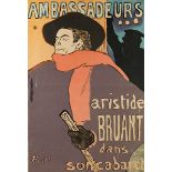 Henri de Toulouse-Lautrec, 1864 "" 1901, nach Ambassadeurs... aristide bruant dans son cabaret