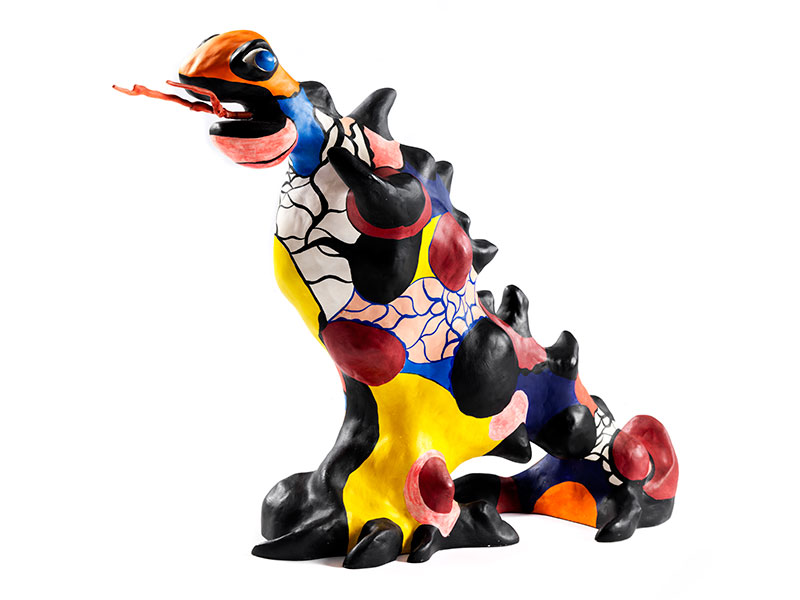 Niki de Saint-Phalle, 1930 Neuilly-sur-Seine "" 2002 San Diego DRAGON, UM 1974 Farbig bemalte