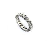 Brillant-Memory-Ring Ringweite: 55. Gewicht: ca. 4,8 g. WG 585. Klassischer edler Memory-Ring