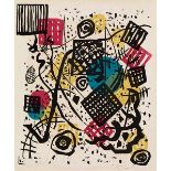 Wassily Kandinsky, 1866 Moskau "" 1944 Neuilly-sur-Seine KLEINE WELTEN V, 1922 Farbholzschnitt auf