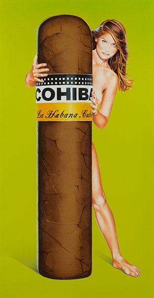 Mel Ramos, geb. 1935 Sacramento/ Kalifornien HAV A HAVANA 2, 1998 Lithografie. Blattmaß: 80 x 56 cm.