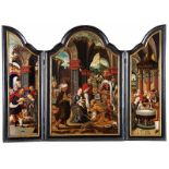 Pieter Coecke van Aelst, 1502 Aalst "" 1550 Brüssel, Umkreis DIE ANBETUNG DER DREI KÖNIGE, UM 1540