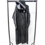 A reversible Every Coat in silk one side, gun metal on the other side,