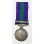 General Service Medal with Iraq clasp to 3179 Sowar Sardar Ali 10 - Lancers.