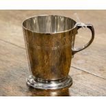 A silver Christening mug, London 1942, weighing approx 3.