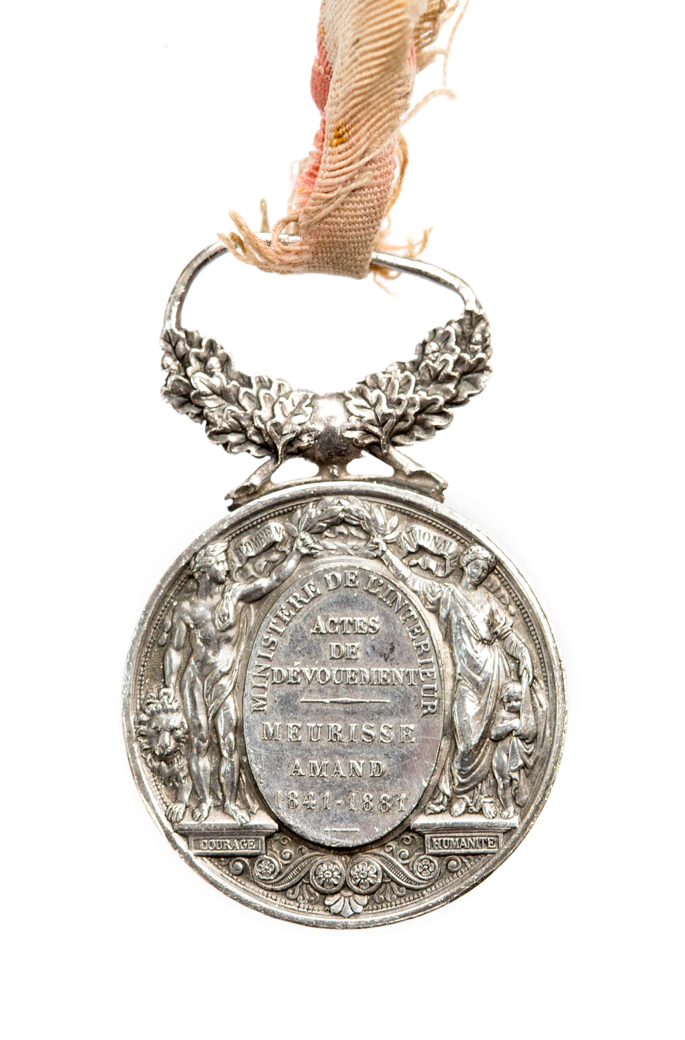 France Acts of Developments Medallion 1841-81 in silver