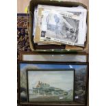 Three framed prints 'Royal Mail', 'Racing The Train',