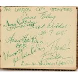 A collection of 1950s Jazz Musicians autographs to include Jim Douglas, Roy Williams,