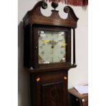 A George III oak 30 hour longcase clock, Banbury,