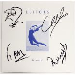 Editors 'Blood' Ltd 10" record fully autographed