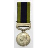 India General Service Medal (Calcutta Striking) with North West Frontier 1908 Clasp engraved to