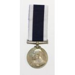 Royal Navy Long Service and Good Conduct Medal (Edward VII) to 276552 John Priddle Sto PO HMS Vivid.