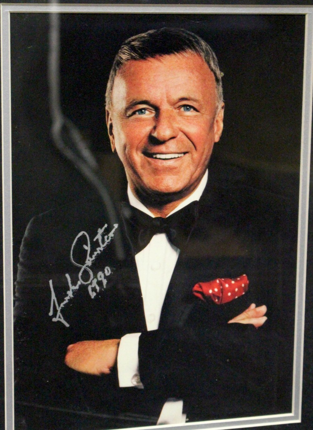 A signed photograph Frank Sinatra 1990.