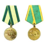 Soviet Medal for the Cultivation of Virgin Land and Soviet Medal for the Construction of the