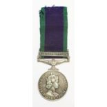 General Service Medal ERII with Northern Ireland Clasp to R8114943 SAC MFJ Little RAF.