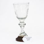 A George III Continental glass,