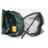 ABU Fishing bag containing an Intrepid Rimfly King Size fishing reel and spare spools,