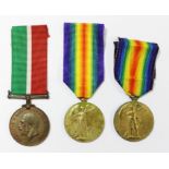 WW1 British Victory Medal 1914 - 1919 with South Africa pattern Bi-lingual Dutch and English