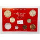 1923 Cased Type Set, Halfcrown to Sixpence,