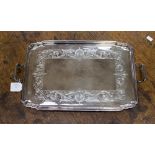 Mappin & Webb silver two handled tea tray,