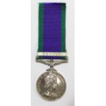 General Service Meda ERII with Borneo Clasp to 060768 PR Proctor M (E) 2 RN.