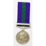 General Service Medal GR VI with Malaya Clasp to 4165 RPC Daljit Gurung S'Pore Police.