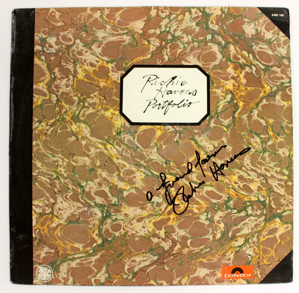 Richie Havens signed LP Portfolio Record