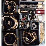 A quantity of mainly Monet costume jewellery, to include stone set necklaces, bracelets, earrings,