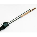 A Bob Church 10 foot 7/9 "Rutland" X weave carbon fibre Trout fly fishing rod.