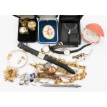 A consignment of watches and costume jewellery
