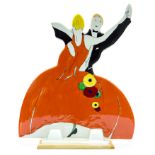 After Clarice Cliff, a Wedgwood Age of Jazz figure, shape 433, made 1996, designed 1930,