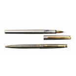 Montblanc Noblesse steel fountain pen, 14 carat gold nib,