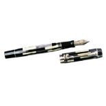 Parker Duofold Centennial Mosaic fountain pen, Special Edition 2003, 18 carat gold nib,