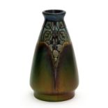 Jean Barol for Montieres, a lustre glazed ceramic vase, 1917-1920, conical form,