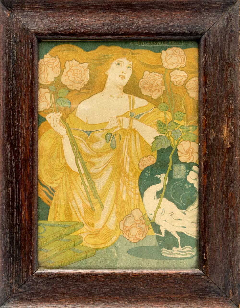 Herbert Granville Fell (1872-1951), Studio Girl, print, 28cm x 20cm,