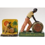 Two Lemon Hart Rum advertising figures,