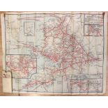 GWR issued passenger map of system in original wallet