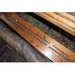 Two late 18th Century mine (pit) rods for placing and retrieving explosive charges,