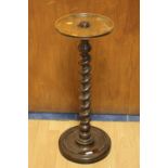 Early Victorian mahogany barley twist wine table,