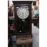 An early 20th Century clocking in clock, the dial inscribed 'International Time Recording Co.