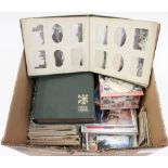 A large quantity of Postcards, mainly Landscapes and two 1920's / 1930's Photo Albums.