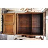 An early 20th Century oak bookcase,